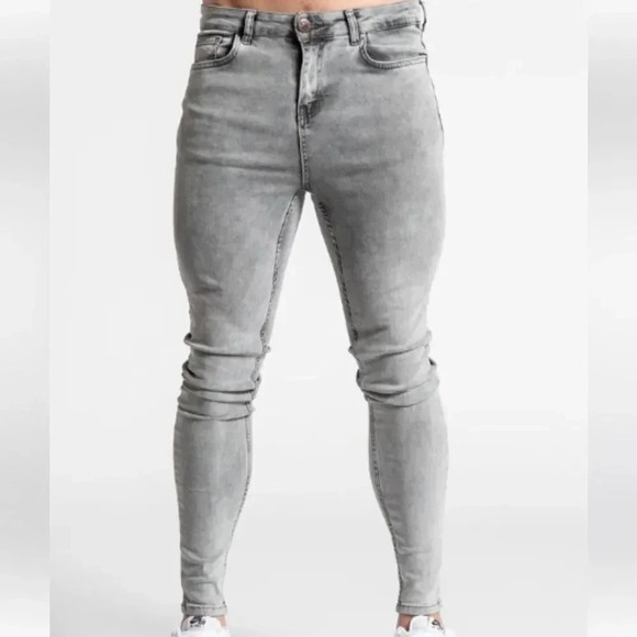 B33 INSPIRED DESIGNER LUCA SKINNY STRETCH JEANS
SIGNATURE WASHED GREY SIZE 32R - Picture 2 of 16